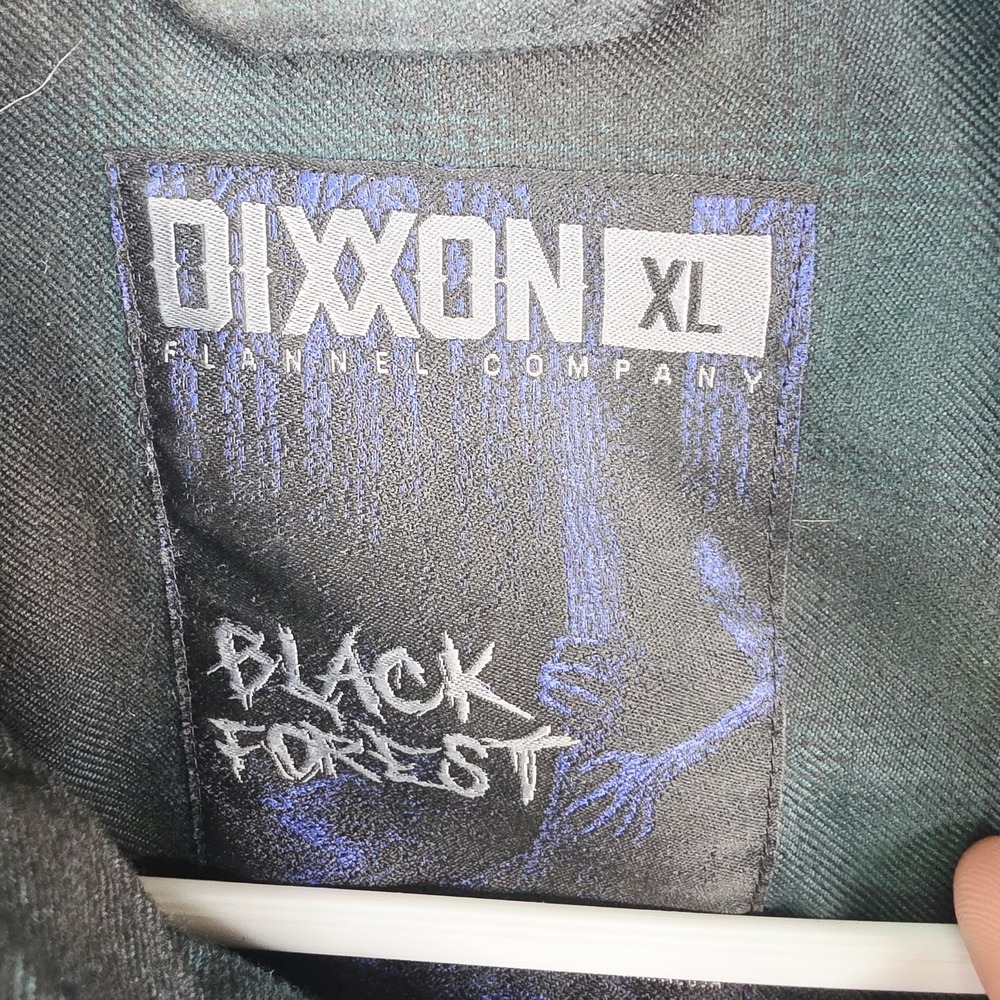 Dixxon Flannel Company‎ Mens XL Black Forest Green Black Plaid Button Down Shirt - Picture 4 of 10